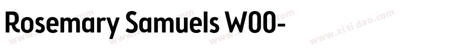 Rosemary Samuels W00字体转换